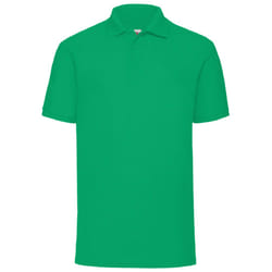 Fruit Of The Loom Mens 65/35 Pique Short Sleeve Polo Shirt - 3XL, Kelly Green