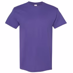 Gildan Mens Heavy Cotton Short Sleeve T-Shirt - 2XL, Lilac