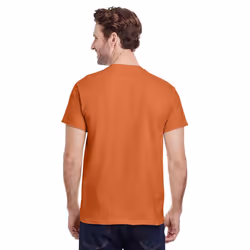 Gildan Mens Heavy Cotton Short Sleeve T-Shirt - L, Sunset