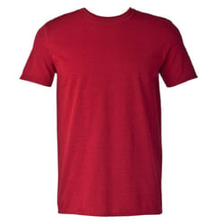 Gildan Mens Short Sleeve Soft-Style T-Shirt - 2XL, Antique Cherry Red