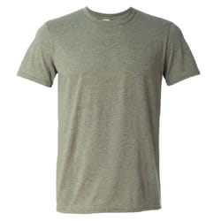 Gildan Mens Short Sleeve Soft-Style T-Shirt - XL, Heather Military Green