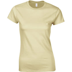 Gildan Ladies Soft Style Short Sleeve T-Shirt - L, Sand
