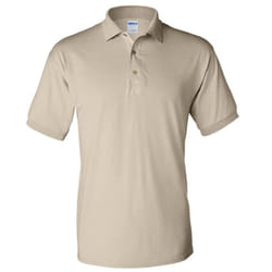 Gildan Adult DryBlend Jersey Short Sleeve Polo Shirt - 2XL, Sand