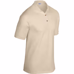 Gildan Adult DryBlend Jersey Short Sleeve Polo Shirt - 2XL, Sand