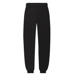 Fruit Of The Loom Childrens/Kids Unisex Jog Pants / Jogging Bottoms - 12-13, Black