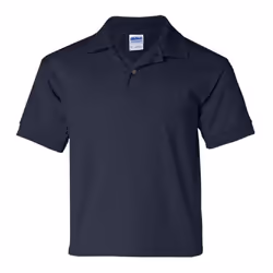 Gildan DryBlend Childrens Unisex Jersey Polo Shirt - S, Navy