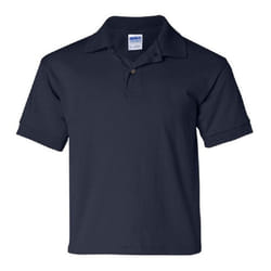 Gildan DryBlend Childrens Unisex Jersey Polo Shirt - S, Navy