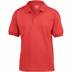 Gildan DryBlend Childrens Unisex Jersey Polo Shirt - S, Red