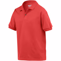 Gildan DryBlend Childrens Unisex Jersey Polo Shirt - S, Red