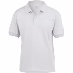 Gildan DryBlend Childrens Unisex Jersey Polo Shirt - XL, White