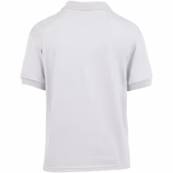 Gildan DryBlend Childrens Unisex Jersey Polo Shirt - XL, White