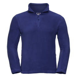 Russell Mens 1/4 Zip Outdoor Fleece Top - XS, Bright Royal