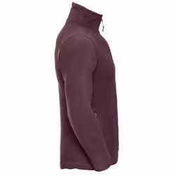 Russell Mens 1/4 Zip Outdoor Fleece Top - XS, Burgundy