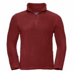 Russell Mens 1/4 Zip Outdoor Fleece Top - L, Classic Red