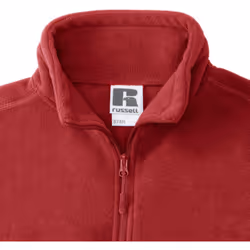 Russell Mens 1/4 Zip Outdoor Fleece Top - L, Classic Red
