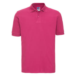 Russell Mens 100% Cotton Short Sleeve Polo Shirt - S, Fuchsia