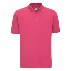 Russell Mens 100% Cotton Short Sleeve Polo Shirt - XL, Fuchsia