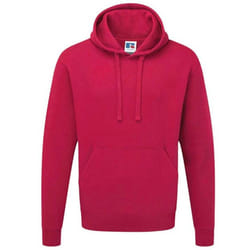 Russell Colour Mens Hooded Sweatshirt / Hoodie - 2XL, Fuchsia