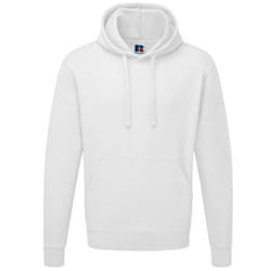 Russell Colour Mens Hooded Sweatshirt / Hoodie - M, White