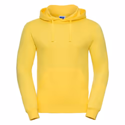 Russell Colour Mens Hooded Sweatshirt / Hoodie - XS, Yellow