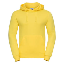Russell Colour Mens Hooded Sweatshirt / Hoodie - XS, Yellow