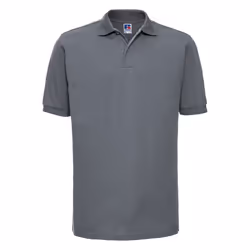Russell Mens Ripple Collar & Cuff Short Sleeve Polo Shirt - XS, Convoy Grey
