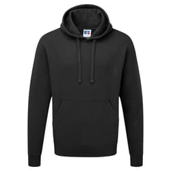 Russell Mens Authentic Hooded Sweatshirt / Hoodie - L, Black