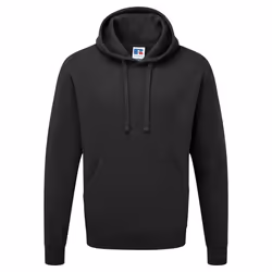 Russell Mens Authentic Hooded Sweatshirt / Hoodie - XL, Black