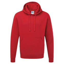 Russell Mens Authentic Hooded Sweatshirt / Hoodie - XS, Classic Red