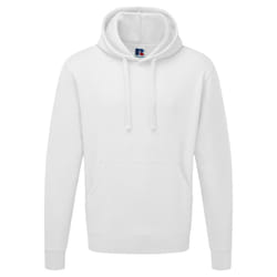 Russell Mens Authentic Hooded Sweatshirt / Hoodie - XS, White