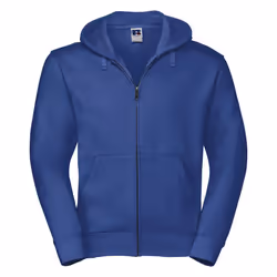 Russell Mens Authentic Full Zip Hooded Sweatshirt / Hoodie - XS, Bright Royal