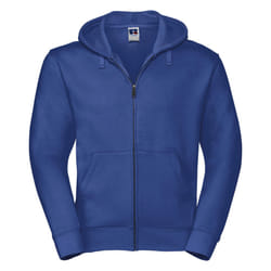 Russell Mens Authentic Full Zip Hooded Sweatshirt / Hoodie - XS, Bright Royal