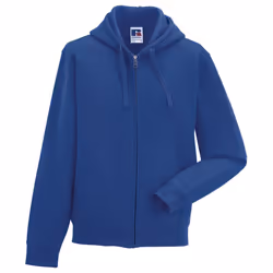 Russell Mens Authentic Full Zip Hooded Sweatshirt / Hoodie - XS, Bright Royal