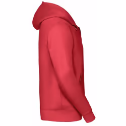Russell Mens Authentic Full Zip Hooded Sweatshirt / Hoodie - 3XL, Classic Red