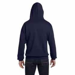 Russell Mens Authentic Full Zip Hooded Sweatshirt / Hoodie - XS, French Navy