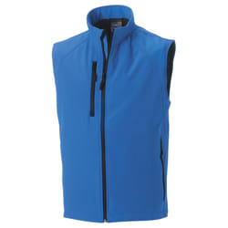 Russell Mens 3 Layer Soft Shell Gilet Jacket - XS, Azure Blue