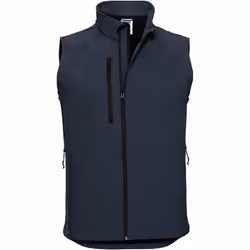 Russell Mens 3 Layer Soft Shell Gilet Jacket - L, French Navy