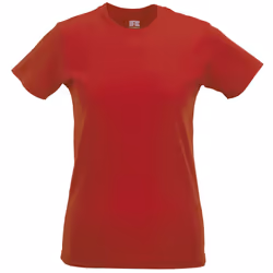 Russell Ladies/Womens Slim Short Sleeve T-Shirt - XS, Classic Red