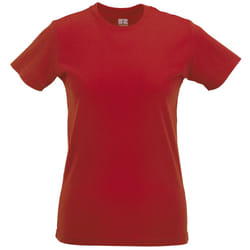 Russell Ladies/Womens Slim Short Sleeve T-Shirt - XS, Classic Red