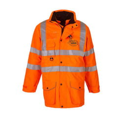 Yoko Hi Vis Multi-Function Breathable & Waterproof 7-In-1 Jacket - XL, Hi Vis Orange