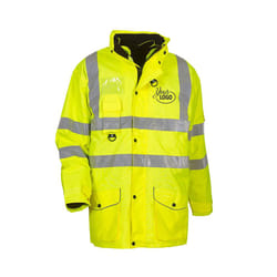Yoko Hi Vis Multi-Function Breathable & Waterproof 7-In-1 Jacket - S, Hi Vis Yellow