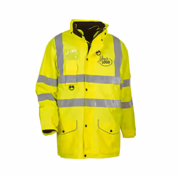 Yoko Hi Vis Multi-Function Breathable & Waterproof 7-In-1 Jacket - 2XL, Hi Vis Yellow