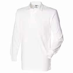 Front Row Mens Long Sleeve Sports Rugby Shirt - S, White