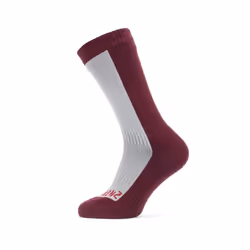 Seal Skinz Waterproof Cold Weather Mid Length SockGrey/RedUnisex
