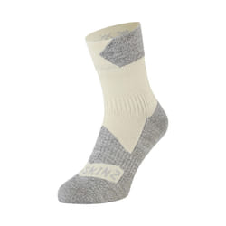Sealskinz - Ladies Waterproof All Weather Ankle Length Socks - S, Cream/Grey Marl