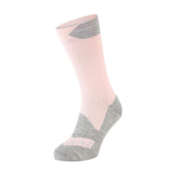 Raynham Waterproof All Weather Mid Length Sock Pink/Grey Marl Unisex SOCK