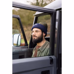 Sealskinz Bacton Waterproof Cold Weather Roll Cuff Beanie Olive/Navy Unisex HAT