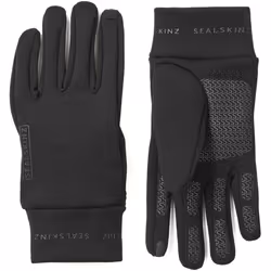 Sealskinz Unisex Acle Water Repellent Nano Fleece Gloves - S, Black
