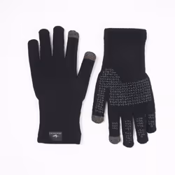 Sealskinz - Mens Waterproof All Weather Ultra Grip Knitted Gloves - M, Black