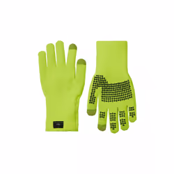 Sealskinz - Mens Waterproof All Weather Ultra Grip Knitted Gloves - M, Neon Yellow
